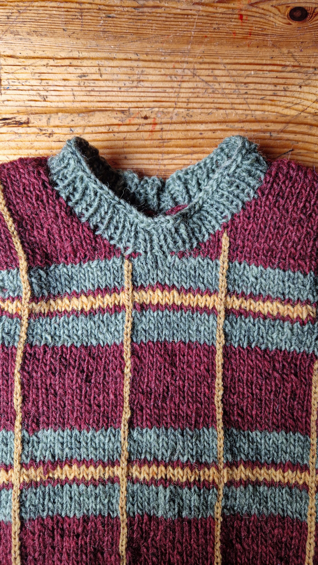 Handgestrickter Kinder Pullunder Gr. 92 | Öko Islandwolle | Unisex | Retro Strickweste | Nachhaltige Kindermode