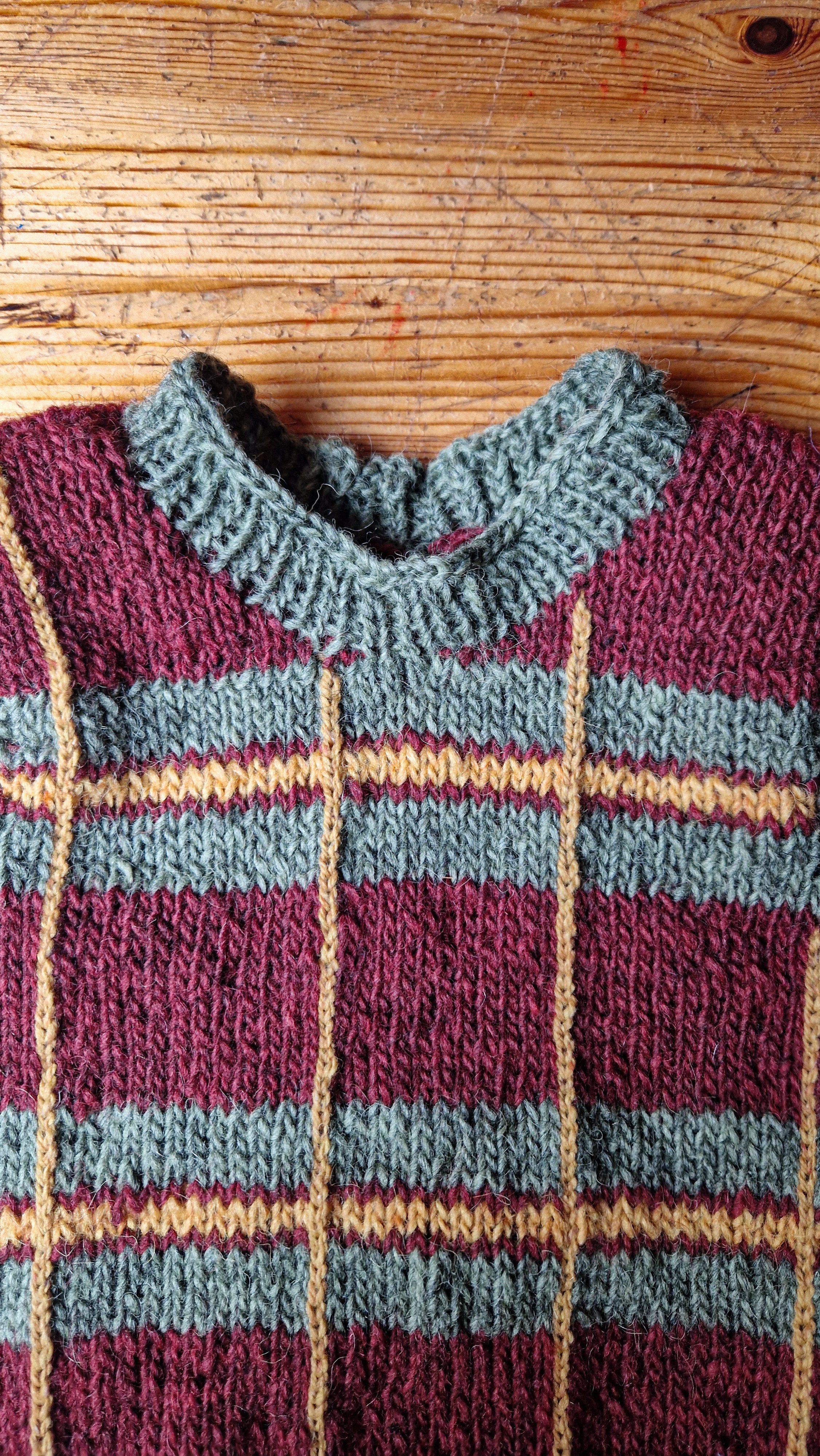 Handgestrickter Kinder Pullunder Gr. 92 | Öko Islandwolle | Unisex | Retro Strickweste | Nachhaltige Kindermode