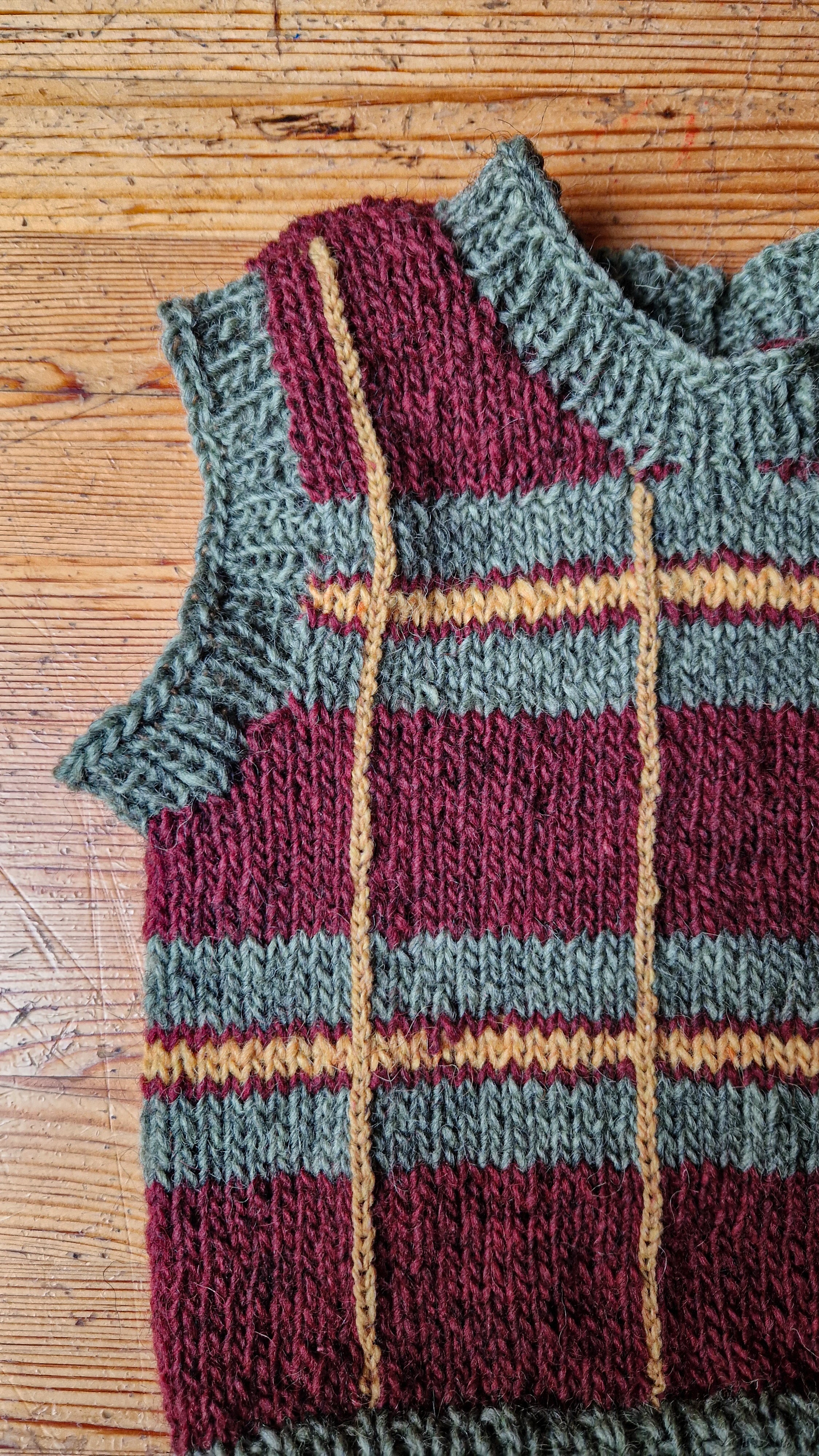 Handgestrickter Kinder Pullunder Gr. 92 | Öko Islandwolle | Unisex | Retro Strickweste | Nachhaltige Kindermode